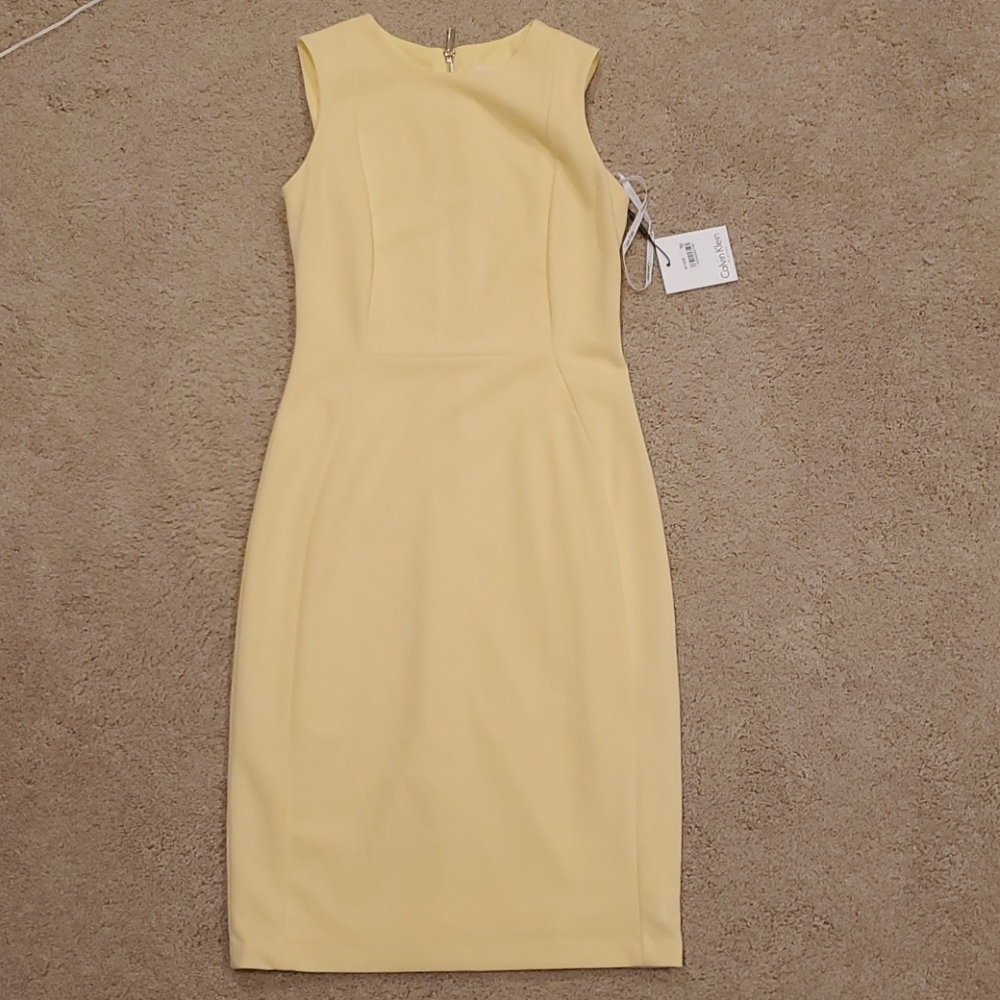 Calvin Klein Yellow Dress